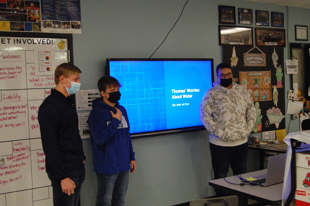 Students presenting