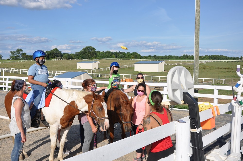 Children on horses