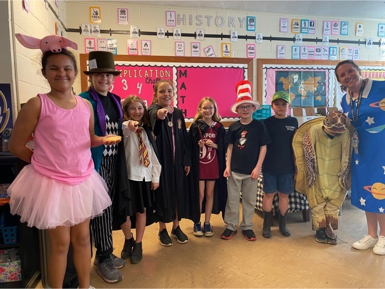 students in costumes