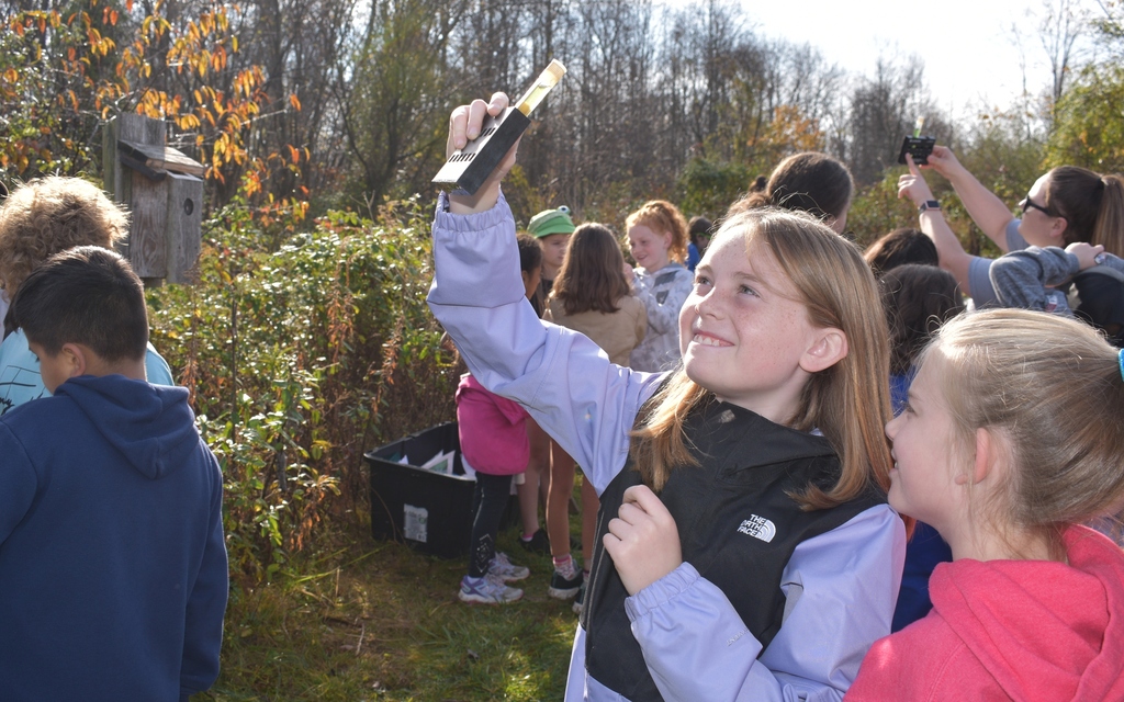 JCS students learn about the local watershed during a field trip