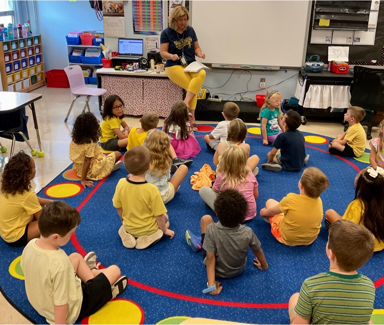 students in yellow