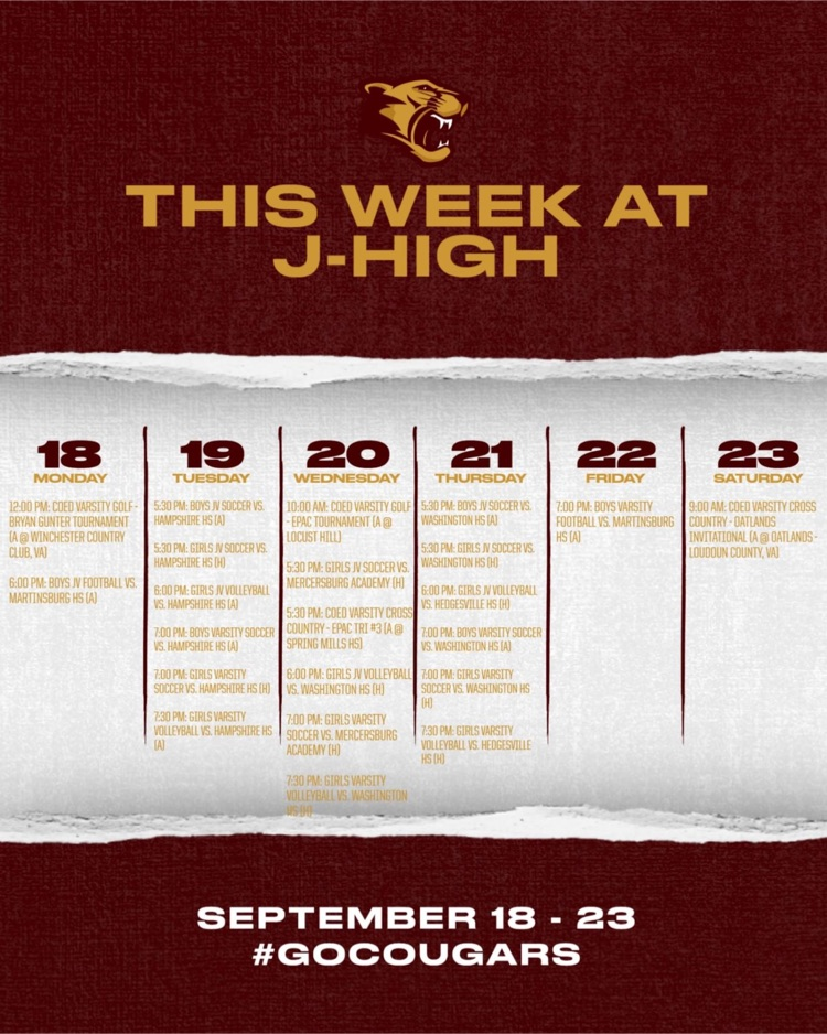 9/18-23 JHS ATH 