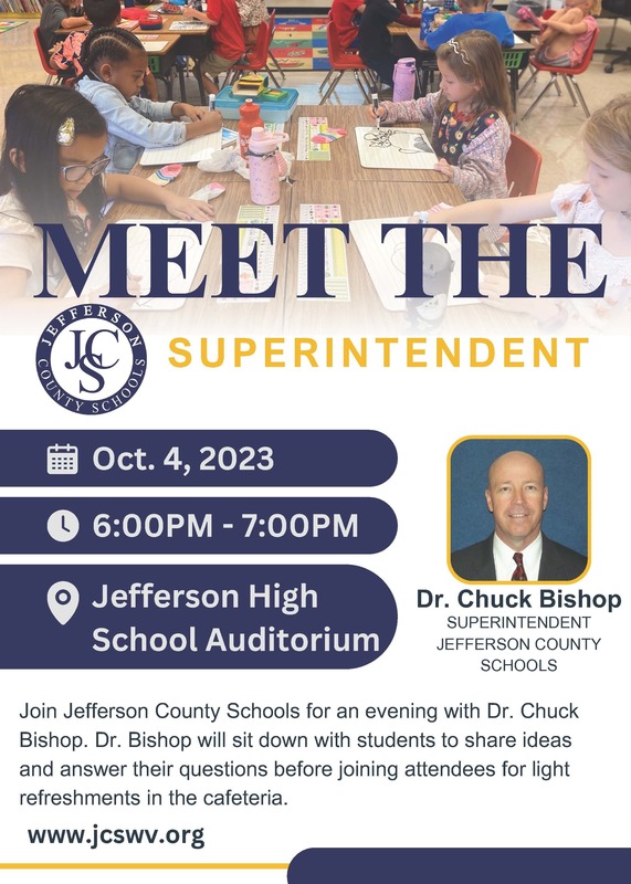 Oct 4, JHS Auditorium Meet Superintendent Event